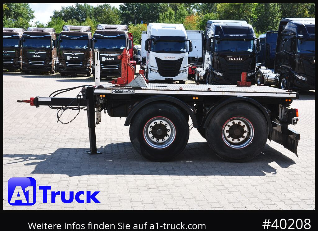 Remorque plateau HUEFFERMANN HTA1800, Ballast, BPW Achsen, Luft,