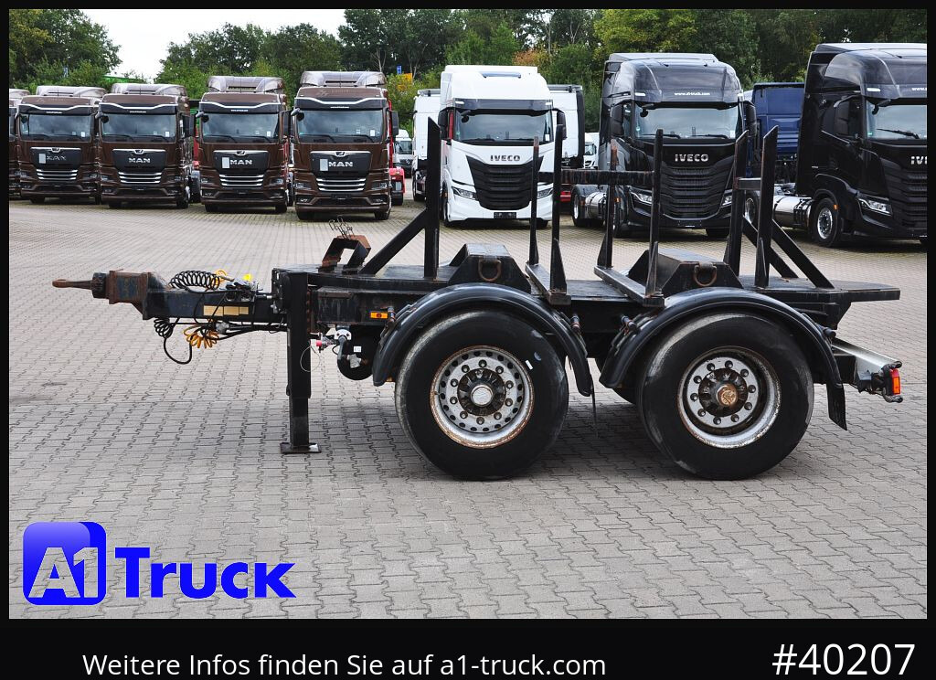 Remorque plateau HUEFFERMANN HTA1800, Ballast, BPW Achsen, Luft