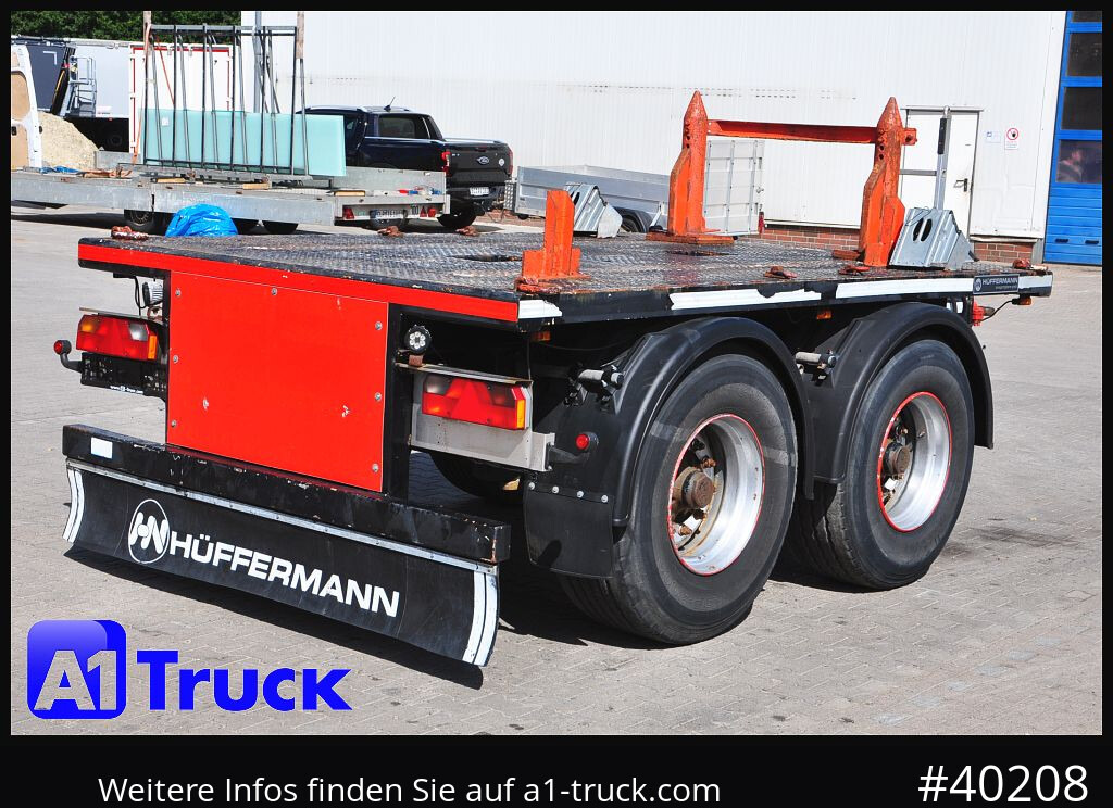 Remorque plateau HUEFFERMANN HTA1800, Ballast, BPW Achsen, Luft,