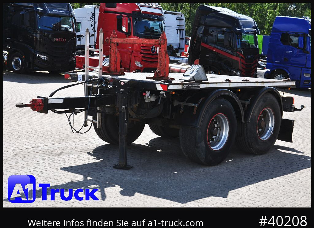 Remorque plateau HUEFFERMANN HTA1800, Ballast, BPW Achsen, Luft,