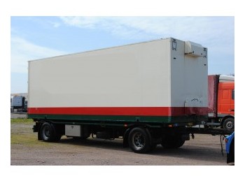 Jumbo 2 AXLE TRAILER WITH CLOSED BOX - Remorque porte-conteneur/ Caisse mobile