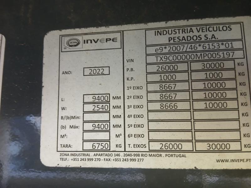 Remorque porte-engin surbaissée Invepe