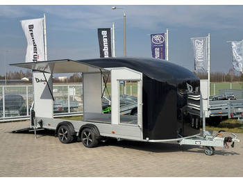 DEBON Debon C1000 - kryta laweta | 490 x 202 cm / 3500kg / felgi ALU / wciągarka elektryczna - Remorque porte-voitures
