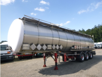 Semi-remorque citerne pour transport de produits chimiques Burg Chemical tank inox 46 m3 / 4 comp: photos 1