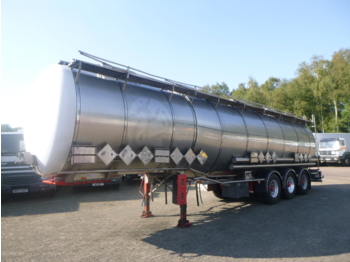 Semi-remorque citerne pour transport de produits chimiques Burg Chemical tank inox 46 m3 / 4 comp: photos 1