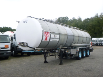 Semi-remorque citerne pour transport de la nourriture Burg Food tank inox 30.3 m3 / 1 comp: photos 1