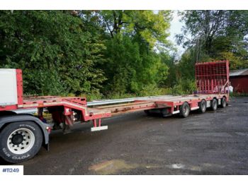 Semi-remorque surbaissé Carnehl 4 axle machine trailer w / lots of equipment: photos 1