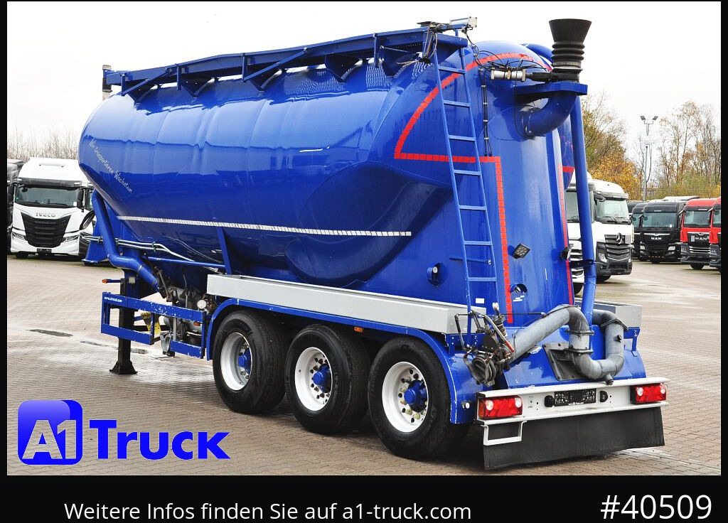 Citerne pulvérulente FELDBINDER Bruns 32m³, Gülle, Vogelsang Pumpe,