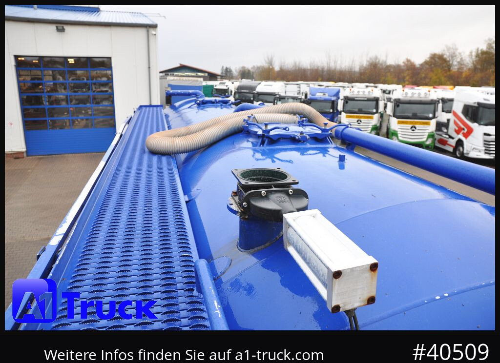 Citerne pulvérulente FELDBINDER Bruns 32m³, Gülle, Vogelsang Pumpe,