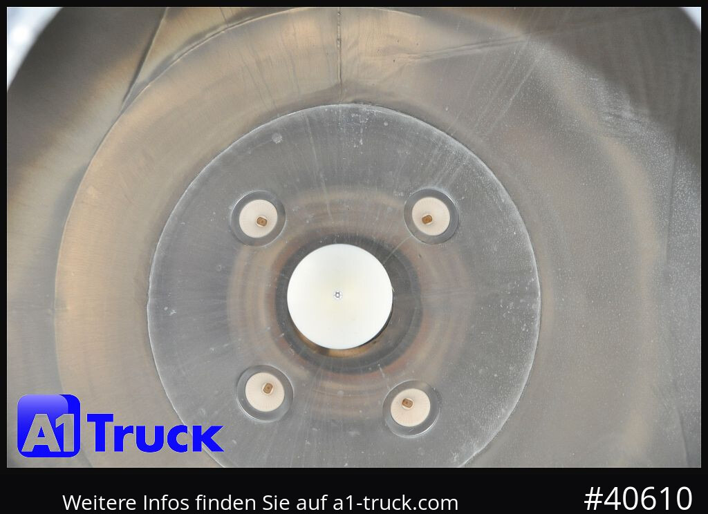 Citerne pulvérulente FELDBINDER EUT 55,3, Futter Feed 7 Kammern 55m³,  Lenkachse, Alufelgen,