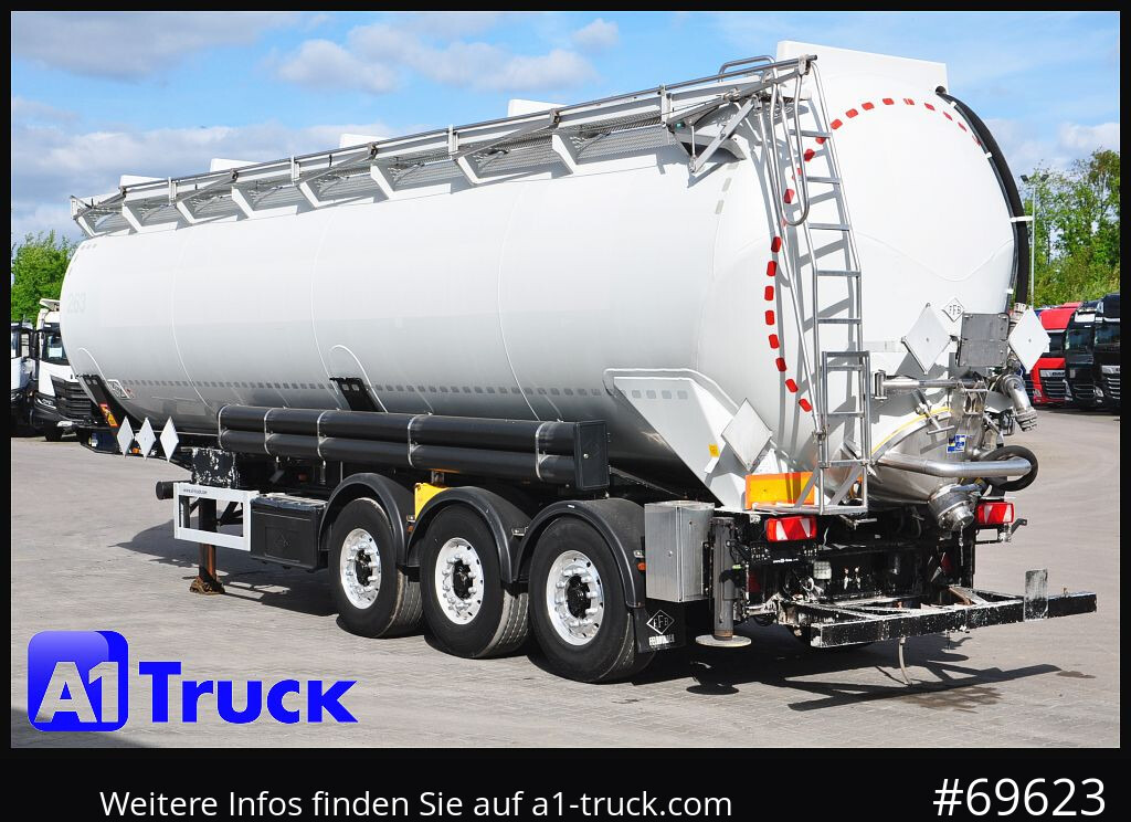 Citerne pulvérulente FELDBINDER KIP 52/7000/A/2, Kippsilo 52.3  ADR, 52m³, 52000 Liter