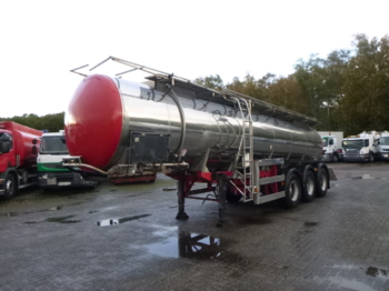 Semi-remorque citerne pour transport de produits chimiques Crane Fruehauf Chemical tank inox 18.5 m3 / 1 comp: photos 1