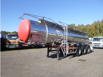 Semi-remorque citerne pour transport de produits chimiques Crane Fruehauf Chemical tank inox 18.5 m3 / 1 comp: photos 1