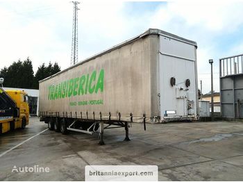 Semi-remorque rideaux coulissants FRUEHAUF full steel frame tri axle 34 ton with lifting roof: photos 1