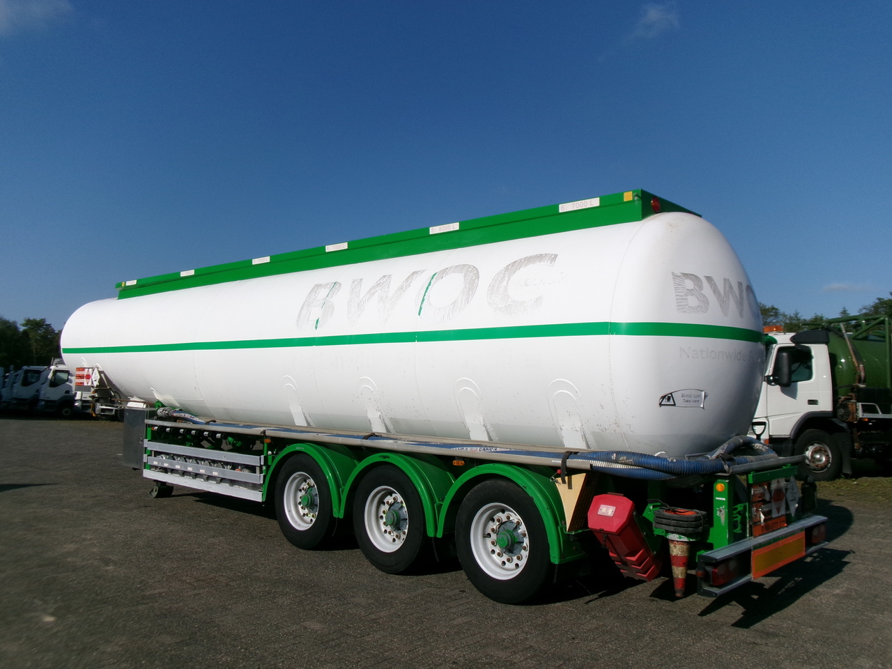 Semi-remorque citerne pour transport de carburant Feldbinder Fuel tank alu 42 m3 / / 6 comp + pump: photos 3