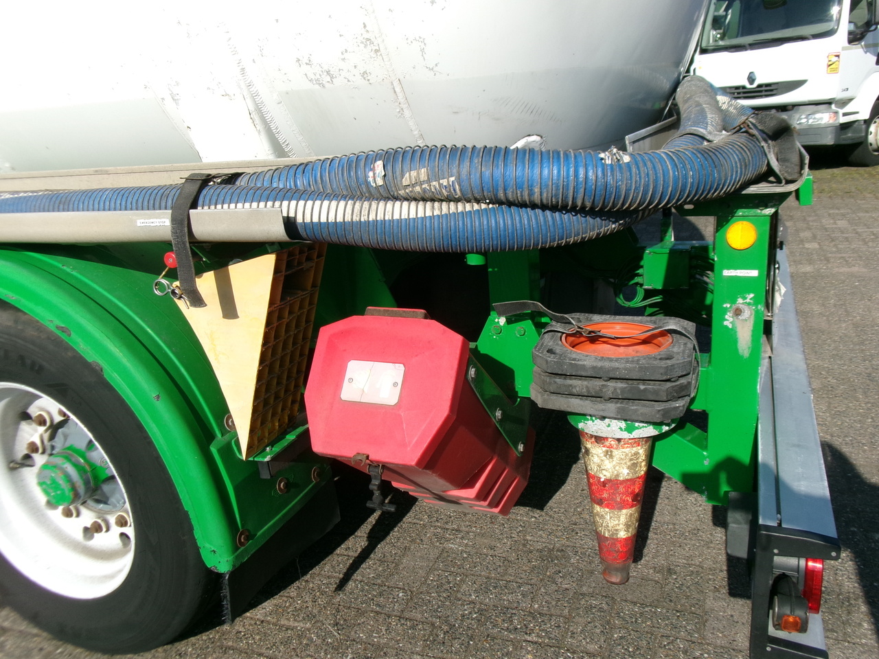 Semi-remorque citerne pour transport de carburant Feldbinder Fuel tank alu 42 m3 / / 6 comp + pump: photos 13
