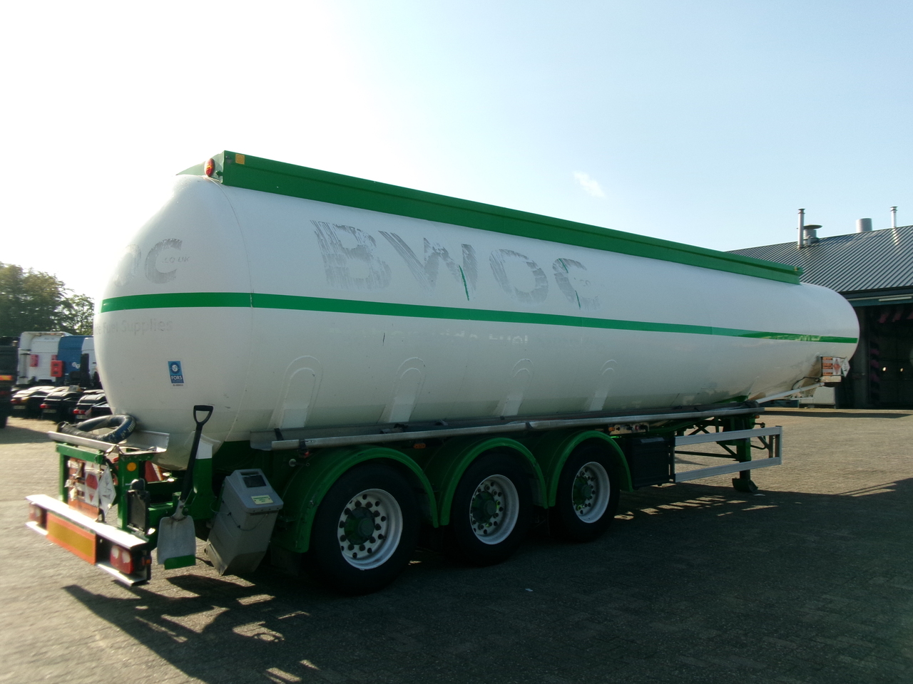 Semi-remorque citerne pour transport de carburant Feldbinder Fuel tank alu 42 m3 / / 6 comp + pump: photos 4