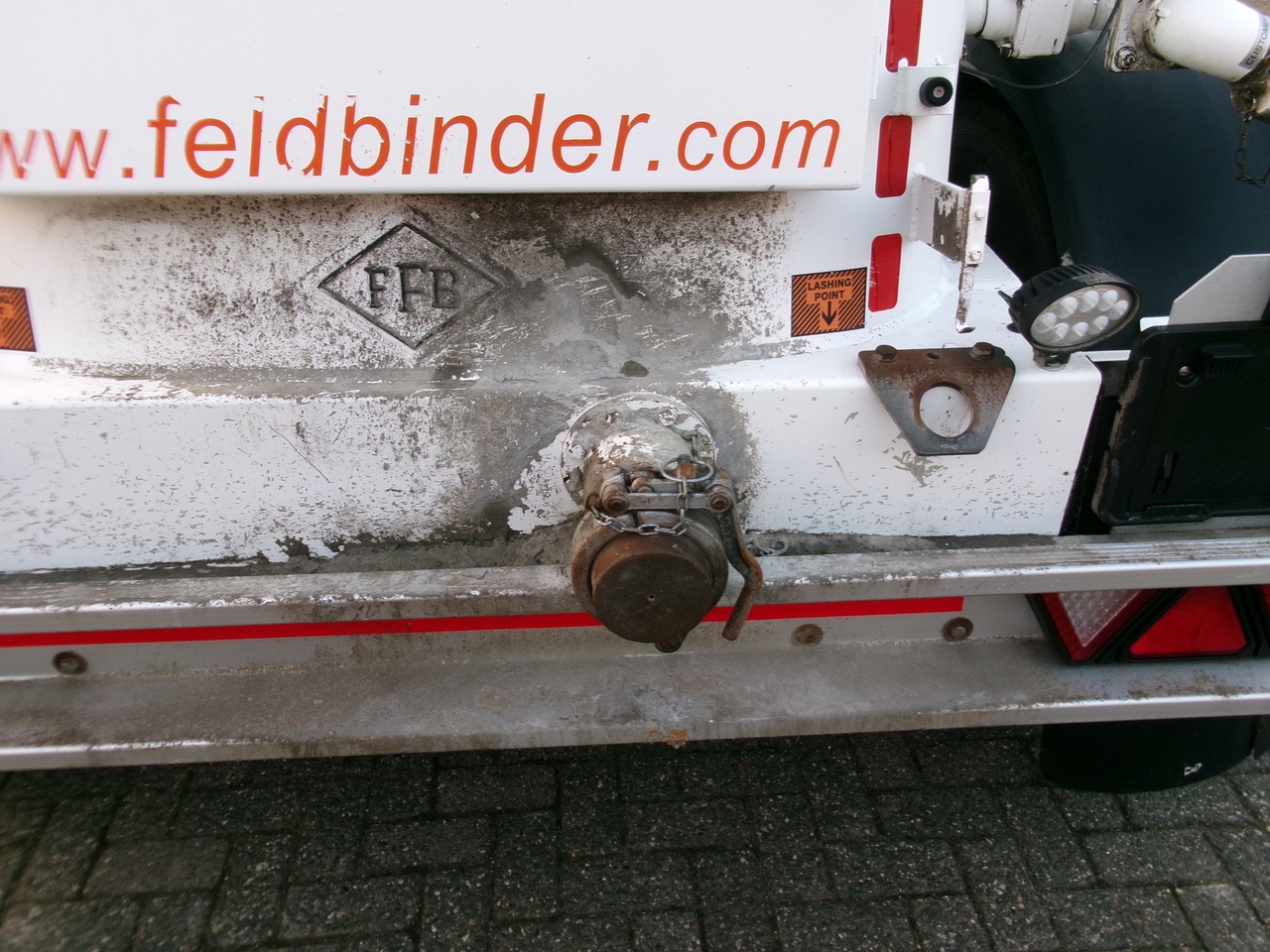 Semi-remorque citerne pour transport de farine Feldbinder Powder tank alu alu 49 m3 / 1 comp: photos 7