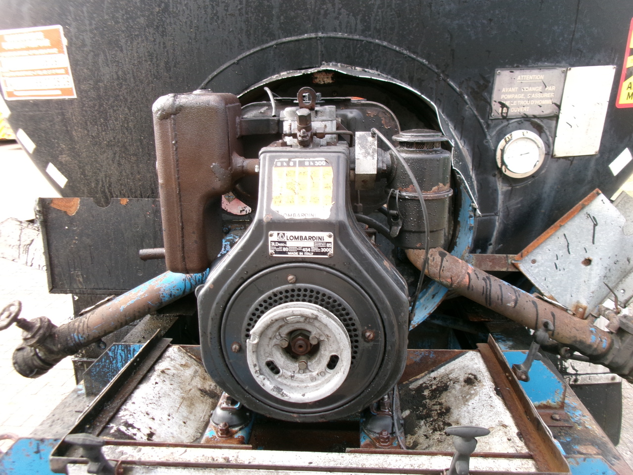 Semi-remorque citerne pour transport de bitume Fruehauf Bitumen tank inox 31 m3 / 1 comp + mixer & engine: photos 7