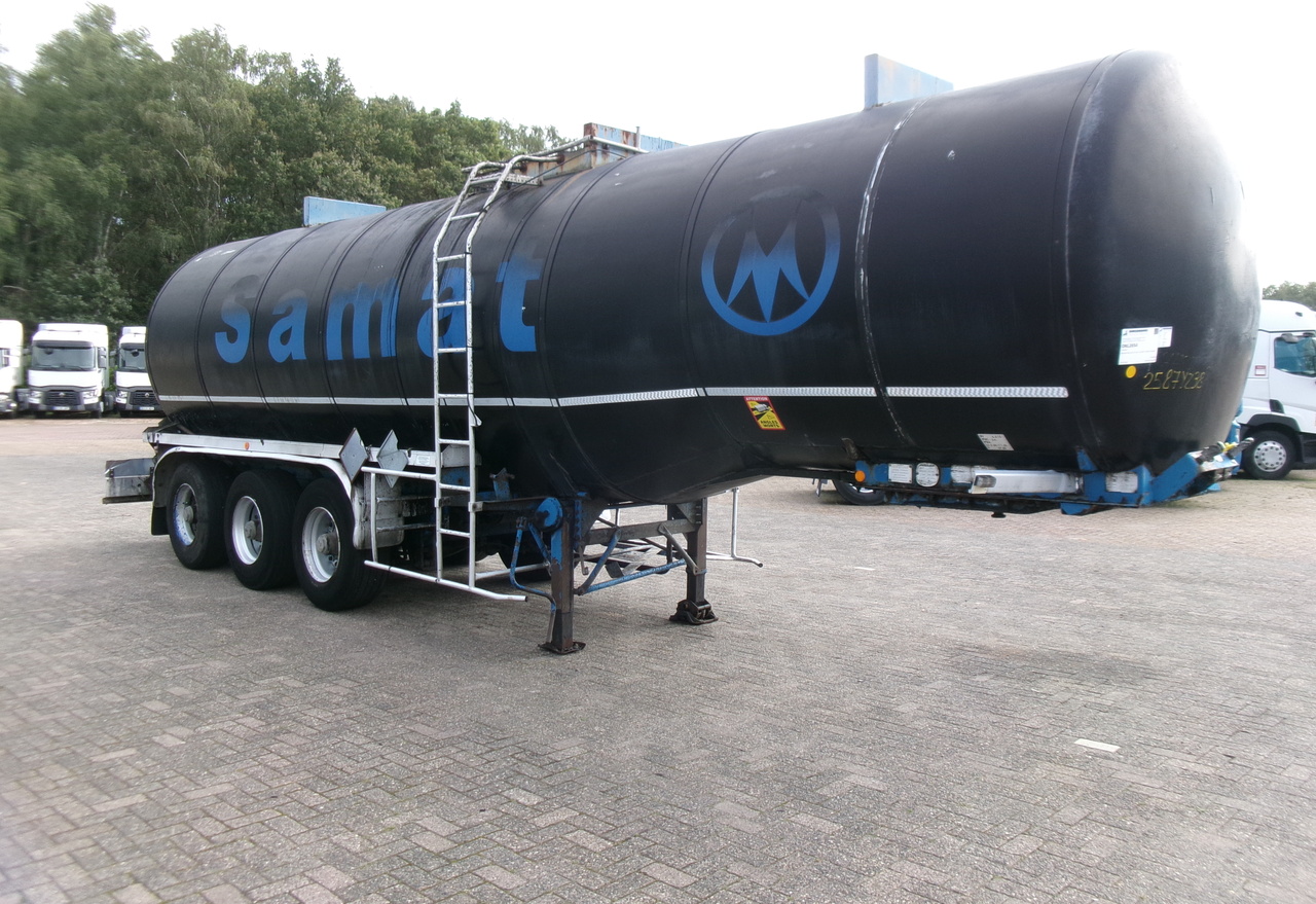 Semi-remorque citerne pour transport de bitume Fruehauf Bitumen tank inox 31 m3 / 1 comp + mixer & engine: photos 2