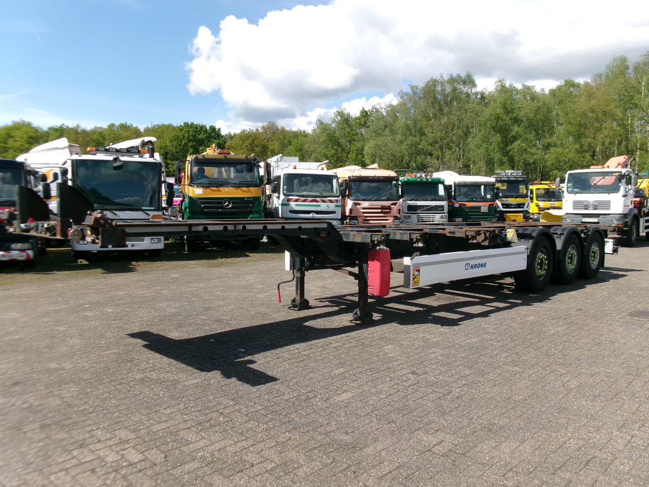 Krone 3-axle container trailer 20-30-40-45 ft DA08LNA en leasing Krone 3-axle container trailer 20-30-40-45 ft DA08LNA: photos 1