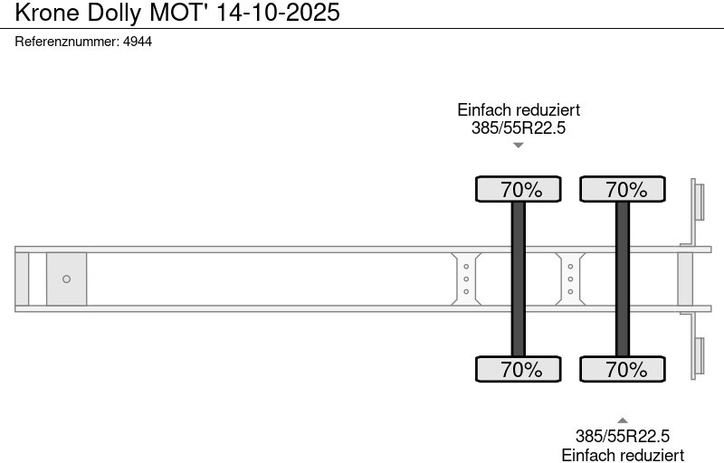 Semi-remorque Krone Dolly MOT' 14-10-2025