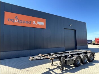 Semi-remorque porte-conteneur/ Caisse mobile LAG 20FT ADR (EX/II, EX/III, FL, AT), empty weight: 3.540kg, BPW, NL-Chassis, APK/ADR: 03/2023, several pieces available: photos 1
