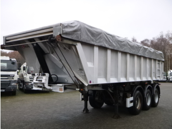 Semi-remorque benne Lecinena Tipper trailer alu 25 m3 + tarpaulin: photos 1