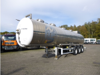 Semi-remorque citerne pour transport de produits chimiques Maisonneuve Chemical tank inox 32.8 m3 / 1 comp ADR valid till 11/04/2022: photos 1