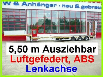 Semi-remorque surbaissé pour transport de équipements lourds neuf Möslein 3 Achs Satteltieflader, ausziehbar: photos 1