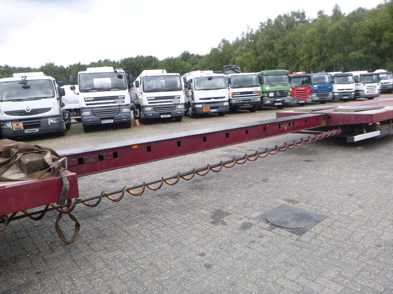 Semi-remorque surbaissé Nooteboom 3-axle semi-lowbed trailer extendable 14.5 m + ramps: photos 9