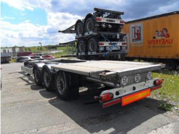 Semi-remorque porte-conteneur/ caisse mobile Fliegl SDS 380 Goosneck starr, Liftachse, BPW Scheibe