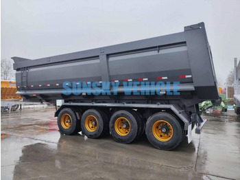 Semi-remorque benne pour transport de matériaux granulaires neuf SUNSKY 4-Axle Dump Semi-trailer: photos 4