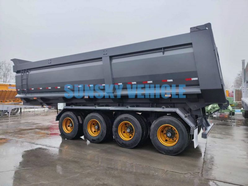 Semi-remorque benne pour transport de matériaux granulaires neuf SUNSKY 4-Axle Dump Semi-trailer: photos 5