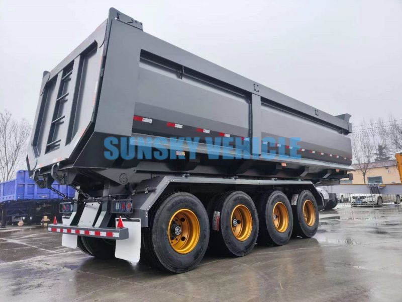 Semi-remorque benne pour transport de matériaux granulaires neuf SUNSKY 4-Axle Dump Semi-trailer: photos 6