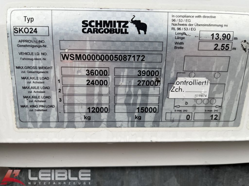 Semi-remorque fourgon Schmitz Cargobull SKO24*Doppelstock*Rolltor*Heckstützen*: photos 15