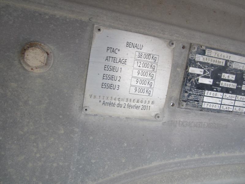 Semi-remorque benne Benalu