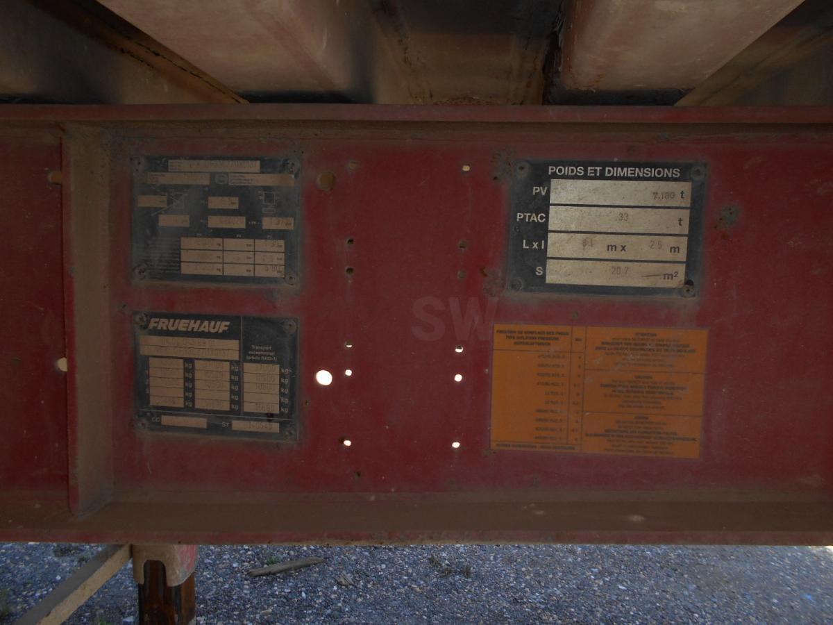 Semi-remorque benne Fruehauf