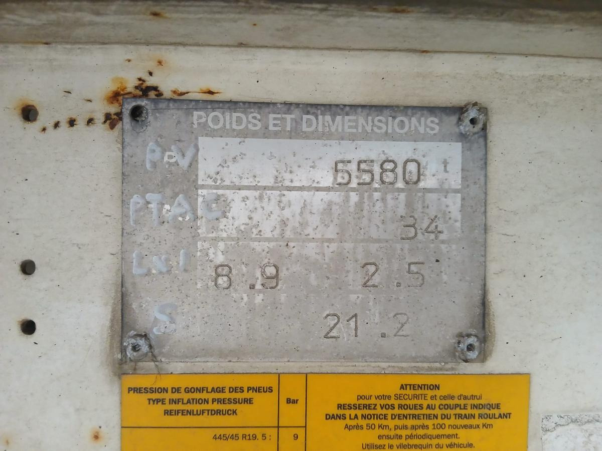 Semi-remorque benne Fruehauf