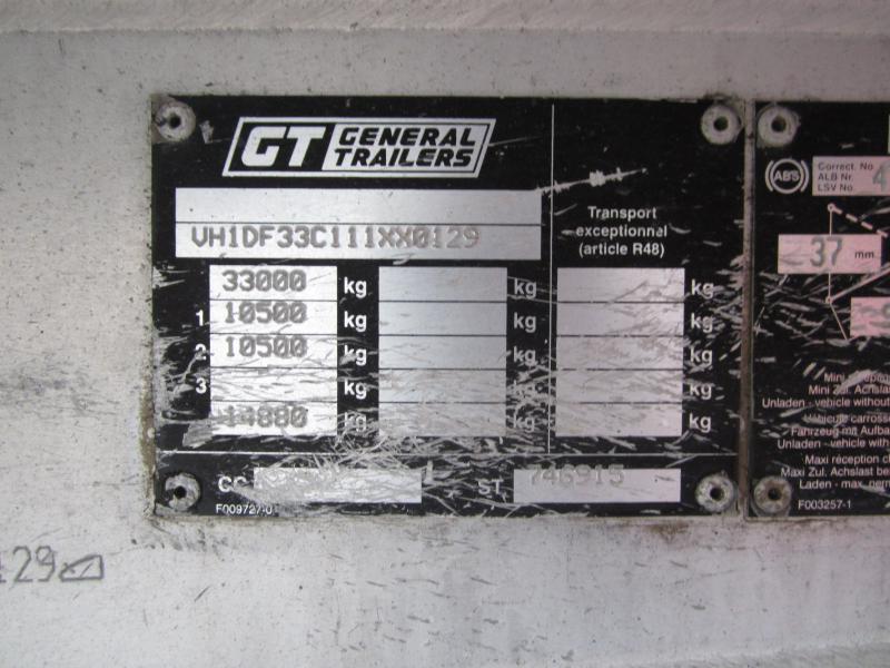 Semi-remorque benne General Trailers