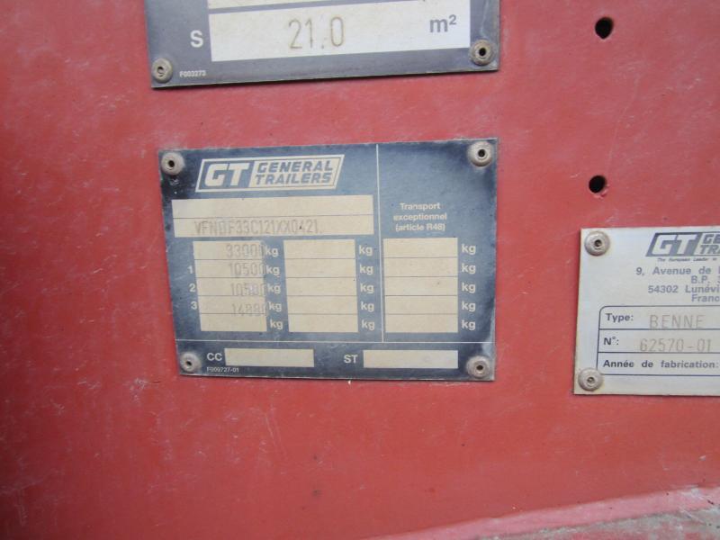 Semi-remorque benne General Trailers