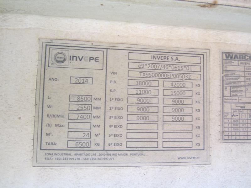 Semi-remorque benne Invepe