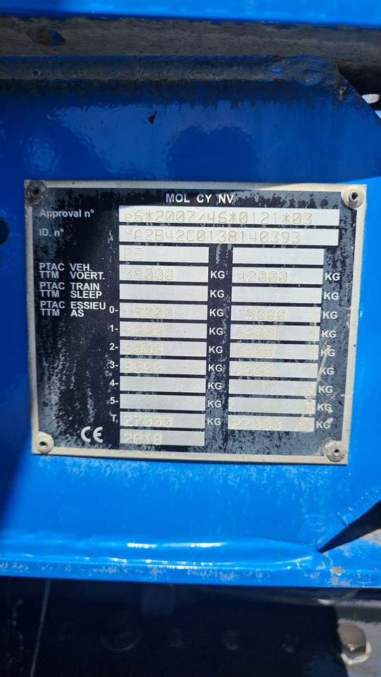 Semi-remorque benne MOL Tippertrailer KO225