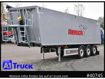 Semi-remorque benne REISCH RHKS, Al 50m³, NEU Pedelklappe, Alu, Lift