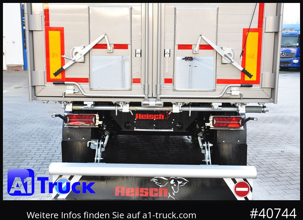 Semi-remorque benne REISCH RHKS, Alu  50m³, NEU Kombitüren, Lift Alu, LED