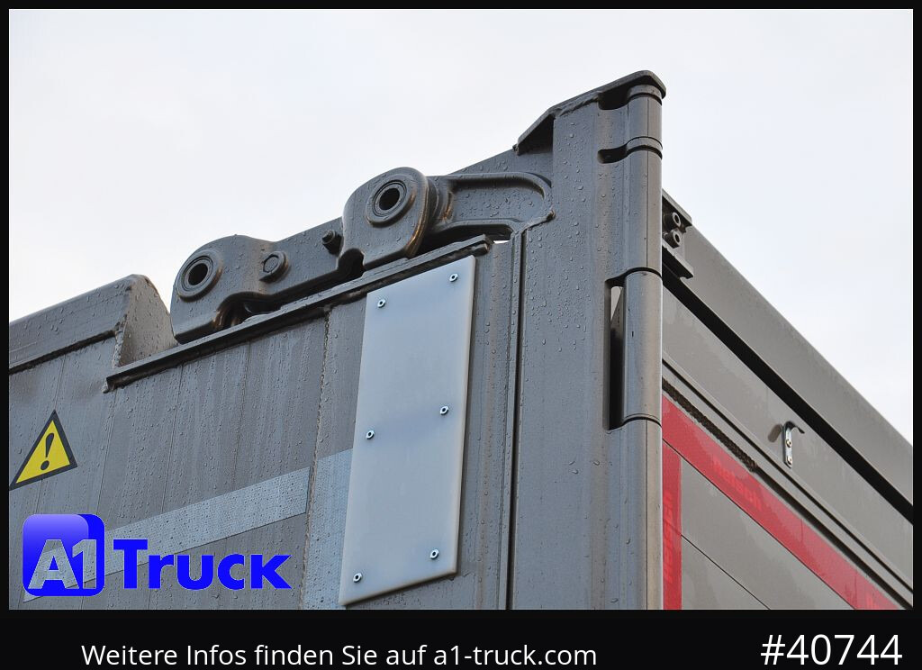 Semi-remorque benne REISCH RHKS, Alu  50m³, NEU Kombitüren, Lift Alu, LED