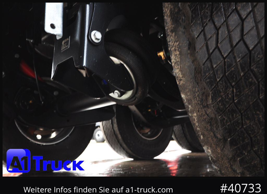 Semi-remorque benne REISCH RHKS, Alu 57m³, Kombitüren, Lift LED