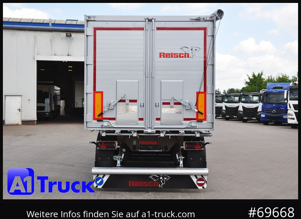 Semi-remorque benne REISCH RHKS, Alu-Kippmulde 50m³, NEU Kombitüren, Alufelgen, Liftachse,