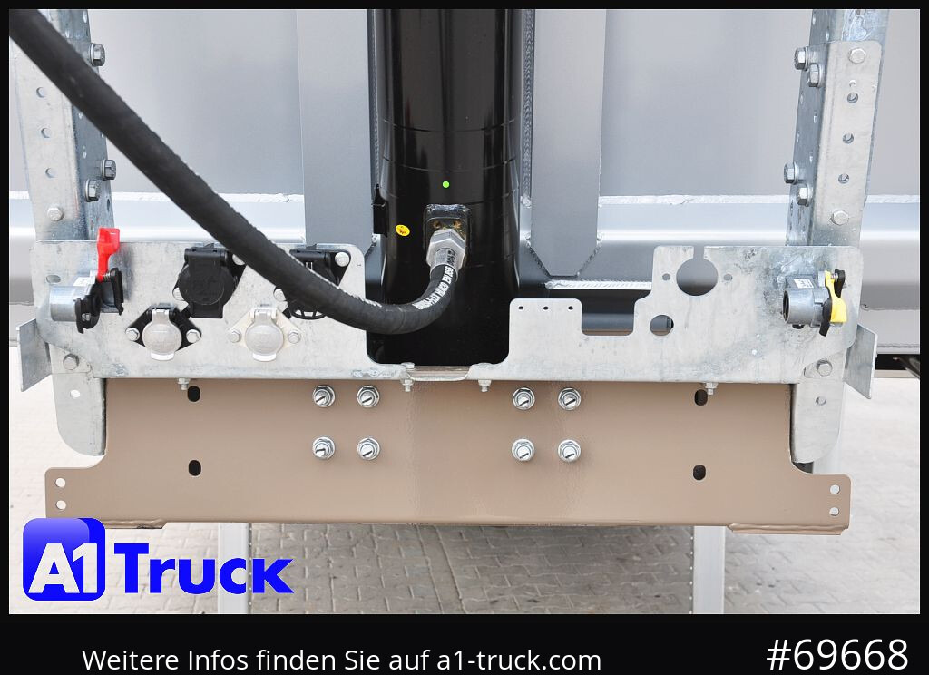 Semi-remorque benne REISCH RHKS, Alu-Kippmulde 50m³, NEU Kombitüren, Alufelgen, Liftachse,