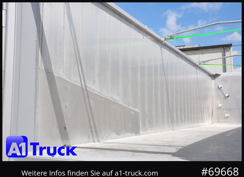 Semi-remorque benne REISCH RHKS, Alu-Kippmulde 50m³, NEU Kombitüren, Alufelgen, Liftachse,